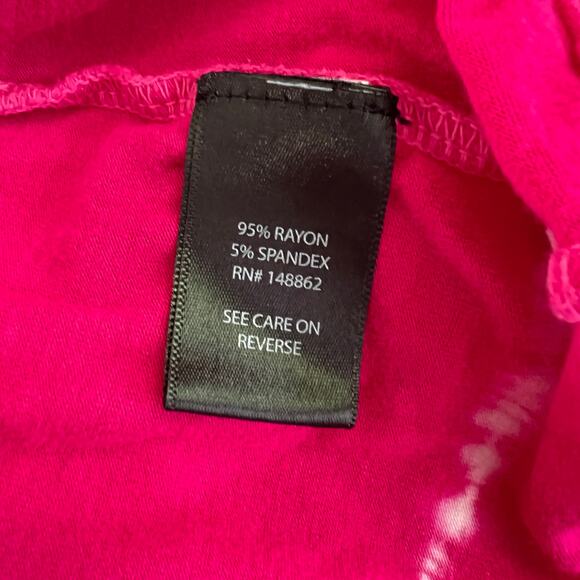 Torrid Super Soft Knits Pink Short Sleeve T-Shirt in Tie Dye Size 5X - Picture 7 of 8